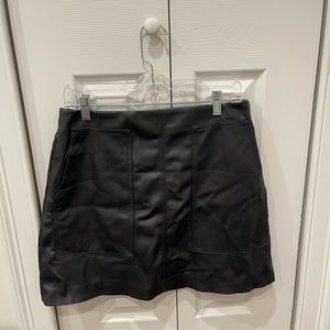 leather skirt